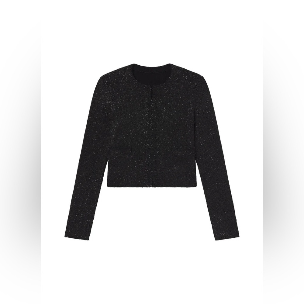 A.L.C $395 Meg Sequin Embellished Cardigan - Picture 5 of 5